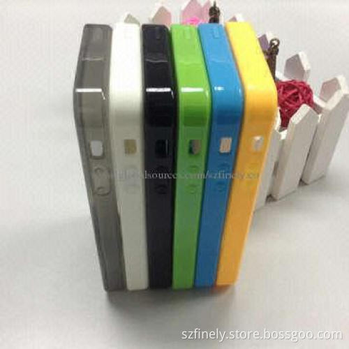 PC+TPU case for iPhone 5/5S, double injection with 360-degree rotational stand, elegant hit color